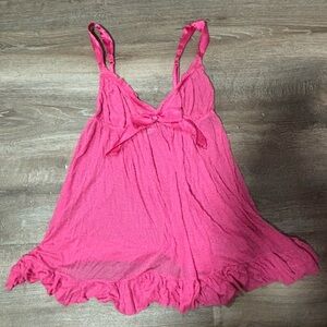 pink victorias secret vintage sheer slip